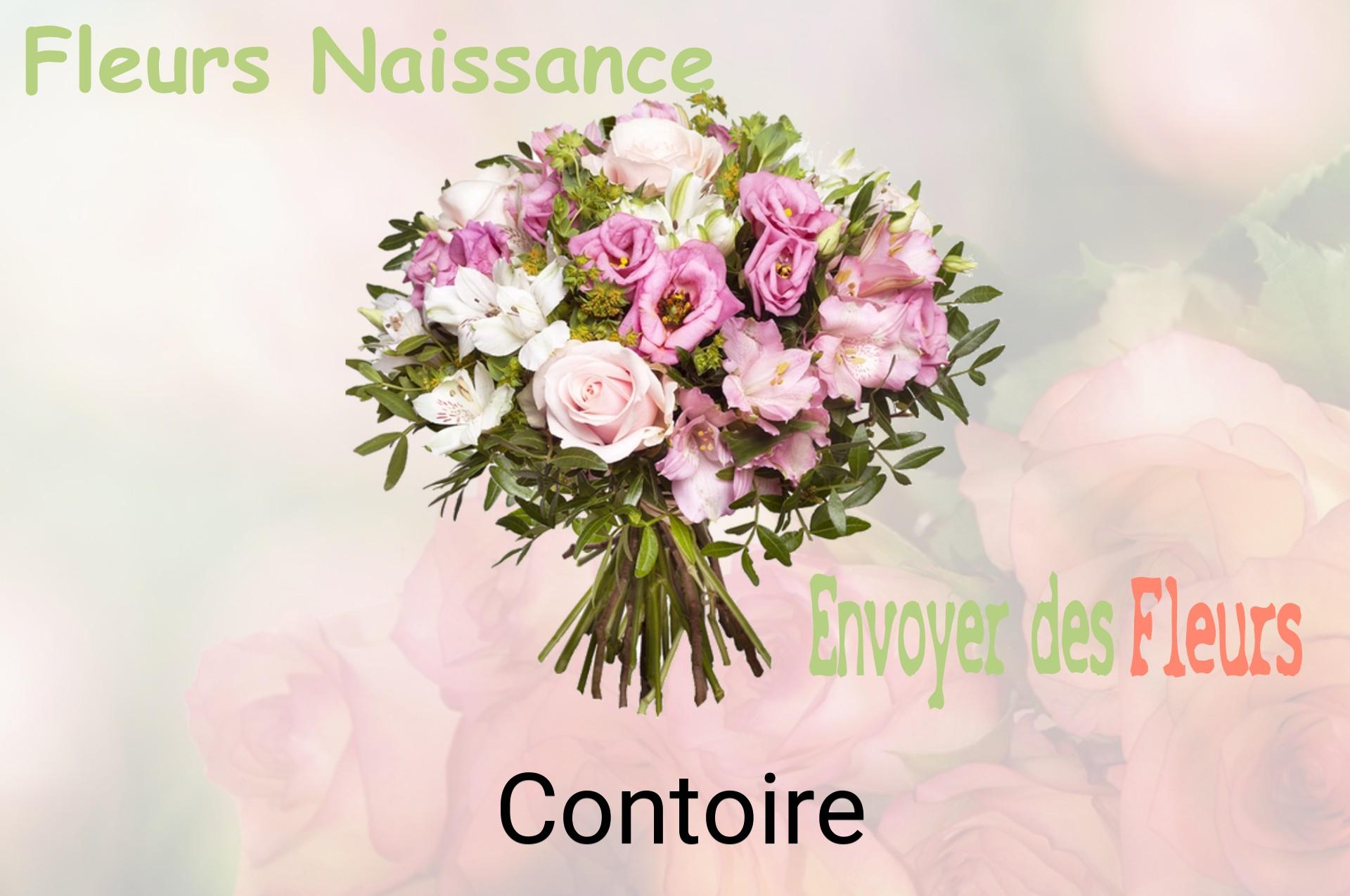 Bouquet de fleurs de naissance livré à Contoire